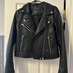 Black Leather Biker Jacket